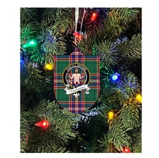 MacFarlane Family Crest Christmas Ornament Single-Sided Metal