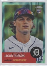 2022 Topps Chrome Platinum Anniversary Aqua Lava Refractor /299 Jacob Robson 2o7