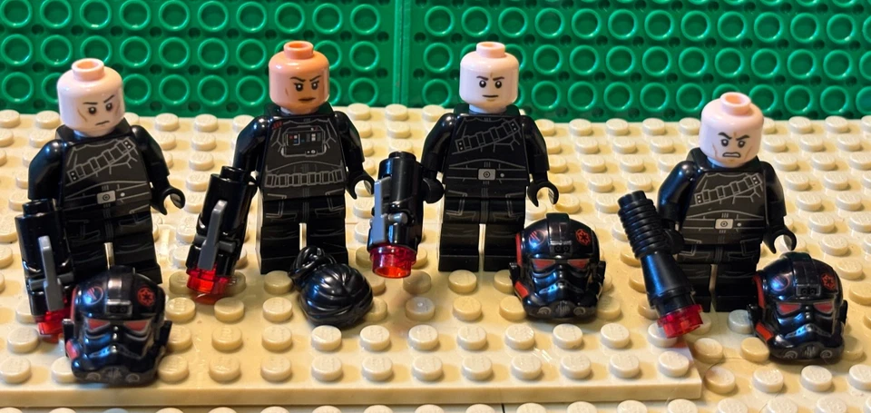 LEGO Star Wars Escuadrón Infernal Batalla Lote de 4 Minifiguras-1 Vehículo Speeder Bicicleta Foto 2 de 4