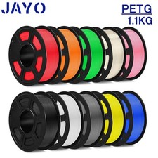 JAYO 1.1KG PETG 3D Printer Filament 1.75mm High Toughness Neatly Wound