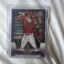 2023 Bowman Chrome Mike Trout Purple Mojo /250 Angels