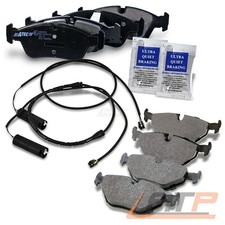 SATZ BREMSBELÄGE BREMSKLÖTZE+WARNKONTAKT WARNSENSOR VORN+HINTEN FÜR BMW 3-ER E36