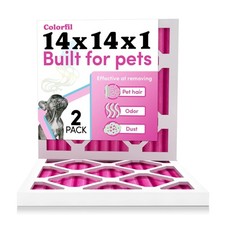 Colorfil 14x14x1 Air Filter (2-Pack) | Made in the USA | Color 14" x x 1" 