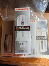  5 Sylvania CF26DT/E/IN/841/ECO 26 Watt 4 Pin Triple Tube Lamp Bulb