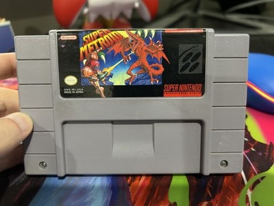 Super Metroid - Super Nintendo SNES - new battery and battery holder installed