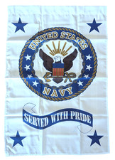 United States Navy Served with Pride Banner, RD Amber Veterans Banners, F6BAN