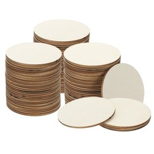Wood Circles for Crafts, 3 Inch Blank Unfinished Wood Crafts, 90 Pcs