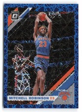 2019-20 Donruss Optic #83 Mitchell Robinson Blue Velocity New York Knicks