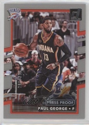 2017-18 Panini Donruss Press Proof Silver 206/299 Paul George #102 5m1