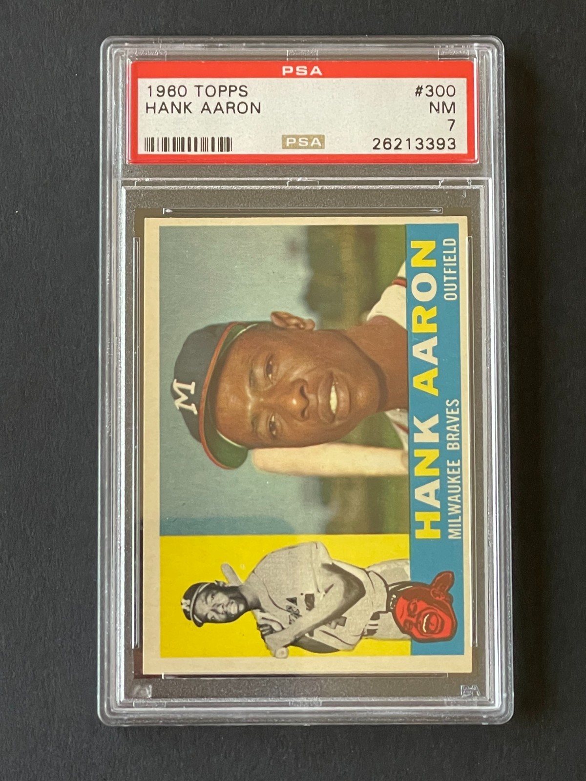1960 Topps Hank Aaron PSA 7 NM #300