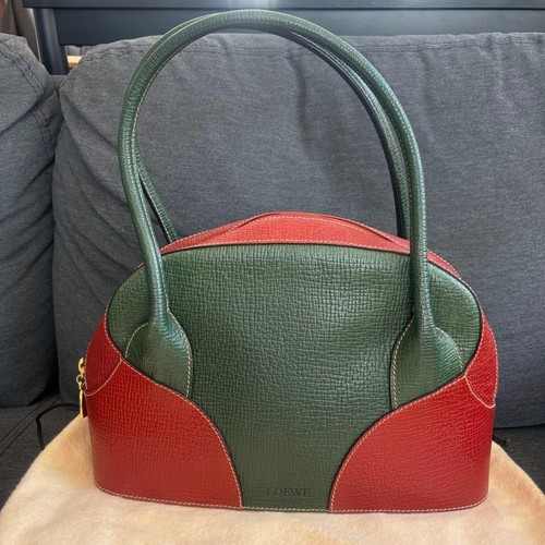 Loewe handbag shoulder bag bicolor leather 513073