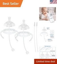 2-Pack Baby Straw Cup Soft Spout Kit for Philips Avent - Transition with Ease