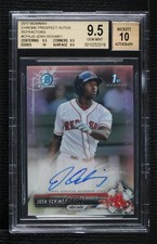 2017 Bowman Chrome Prospect Refractor Josh Ockimey BGS 9.5 GEM MINT Auto 1u6