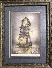 Adam Oehlers Original Color Lithograph "From The Wreckage" 2017 #2/25