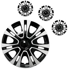 15 Inch Petal Style Plastic Wheel Covers Hubcaps Set Of 4 Iron Rim Replacement
