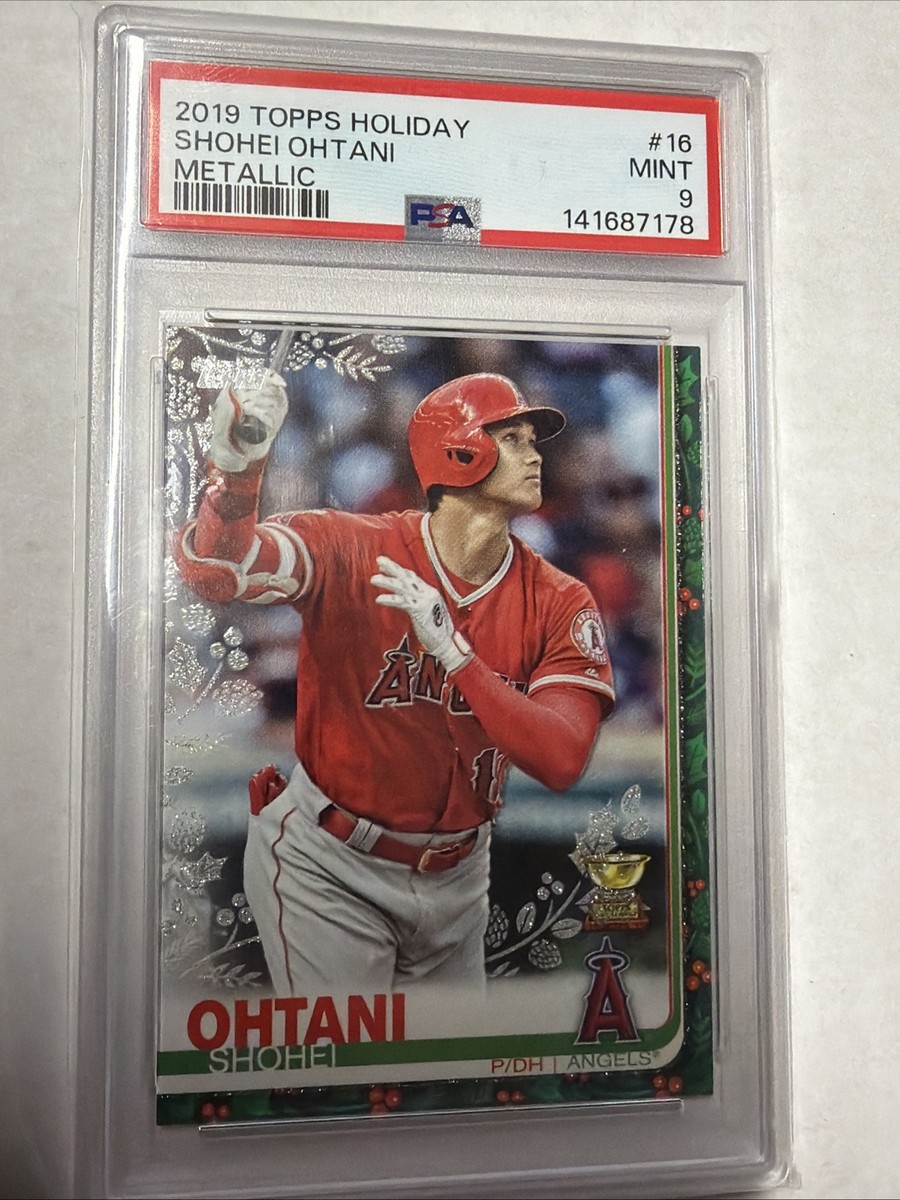 2019 Topps Holiday SHOHEI OHTANI #33 Metallic SP PSA Mint 9 Rookie 