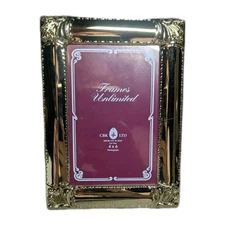 Vintage CBK LTD Frames Unlimited Gold Ornate Picture Frame 4x6 Baroque Style