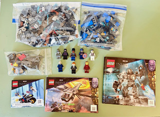 LEGO Marvel Infinity Saga Bulk Lot Minifigures & Instructions 76186 76189 76190