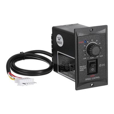 200W AC 220V Motor Speed Controller Forward Reverse Terminal Block Male Plug