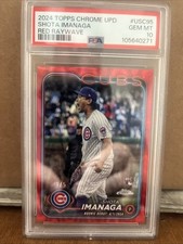 2024 Topps Chrome Update Shota Imanaga Red Raywave/5 RC PSA10