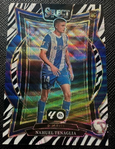 Nahuel Tenaglia 2024-25 Panini Select La Liga Terrace Zebra Prizm SSP RC #73