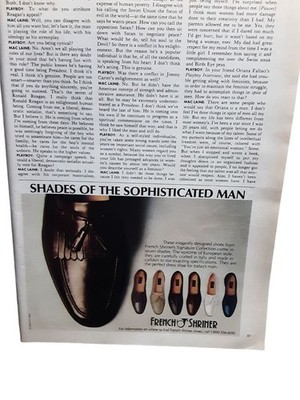 1984 French Shriner Shoes Ad Shades Sophisticated Man Dress Shoes