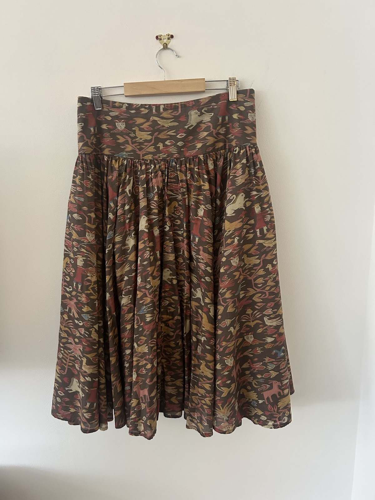 Peruvian Connection Aztec Lama Pattern Brown MIDI… - image 7