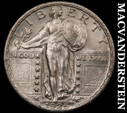 1925 Standing Liberty Quarter- Silver Choice Gem Brilliant Uncirculated++ #i7842
