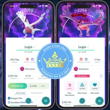 Pokémon PTC—TRADE GO— Shiny Dynamax Lugia — Moveset Aeroblast —Digital