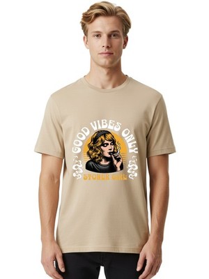 Stoner-Girl Mens Graphic Tee,100% Cotton,Casual Summer Wear
