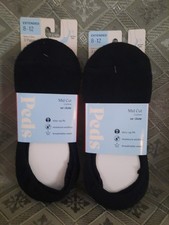 NWT 2 Packs 6 Pairs- PEDS Low Cut Women  s Extended Size 8-12 No Show-Cushion