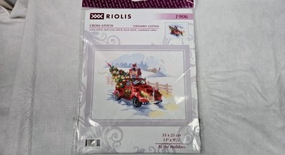 Riolis ''To the Holidays'' Cross Stitch Kit #1906 Christmas Tree Truck