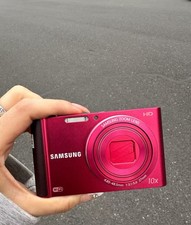 Samsung ST200F 16.1MP 10x Optical Zoom CCD Wi-Fi Point  Shoot - Red