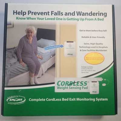 NIB- Smart Caregiver 10''by 30'' Cordless Bed Exit Monitor Alarm System *READ*