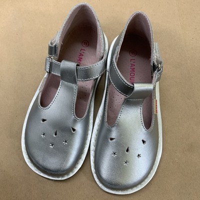 L'Amour Shoes  - T  strap in silver size 11 - customer return