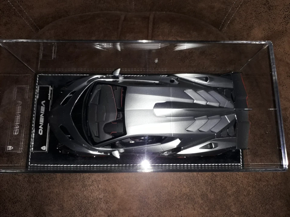 LAMBORGHINI VENENO GRIGIO METALLURO  1/18 HENSON & HEAVEN - Photo 2/4