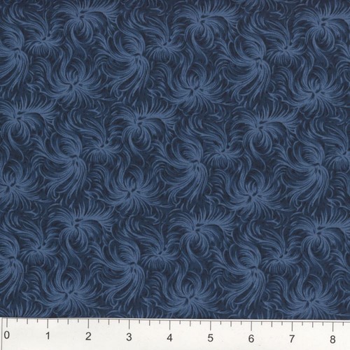 3 Yards EXTRA BREIT 108" Neu-DAY DREAM MARINEBLAU 100 % Baumwollstoff