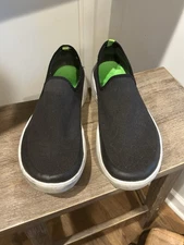 Oofos Oomg Eezee Low Shoes Womens Sz 10 Black White Recovery Lightweight 3312021