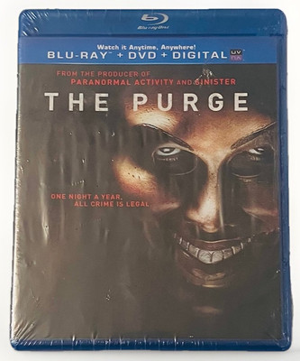 The Purge (2013, Blu-ray + DVD) SEALED Horror Blumhouse Psychological Thriller