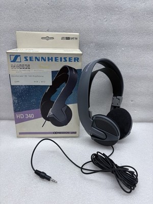 Sennheiser HD 340 Headphones Kopfhörer DAT Mini Disc Hi-Fi Stereo Getestet  