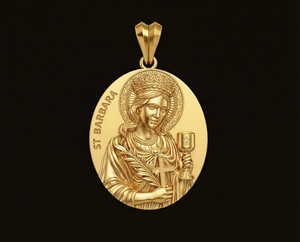 Authentic Guardian of Light: Saint Barbara’s Protective Amulet