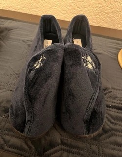 Ladies bootee Bedroom Slippers Size 6 Blue Velvet