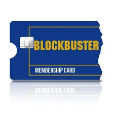 4 Pack Blockbuster Credit Card Skin Retro 90s Movie Night Nostalgia Debit ATM De