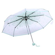 Clear Umbrella,Paraguas Infantil 1Pc Transparent Folding Umbrella Fashionable...