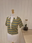 Stockholm And Atelier & Other Stories Ladie Short Sleeve 3/4 Button Top.