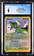 CGC 9 Cacturne 2/100 Ex Sandstorm Reverse Holo Rare Pokemon Card