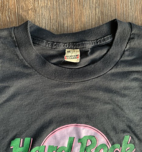 Vintage 80er 90er New York Hard Rock Cafe Einzelstich T-Shirt Gr. XL - Bild 4 von 8