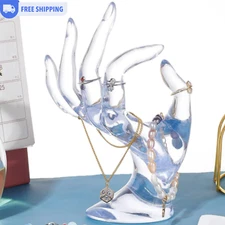 Jewelry Display Stand Hand Shaped for Rings & Necklace Storage for Home & Women