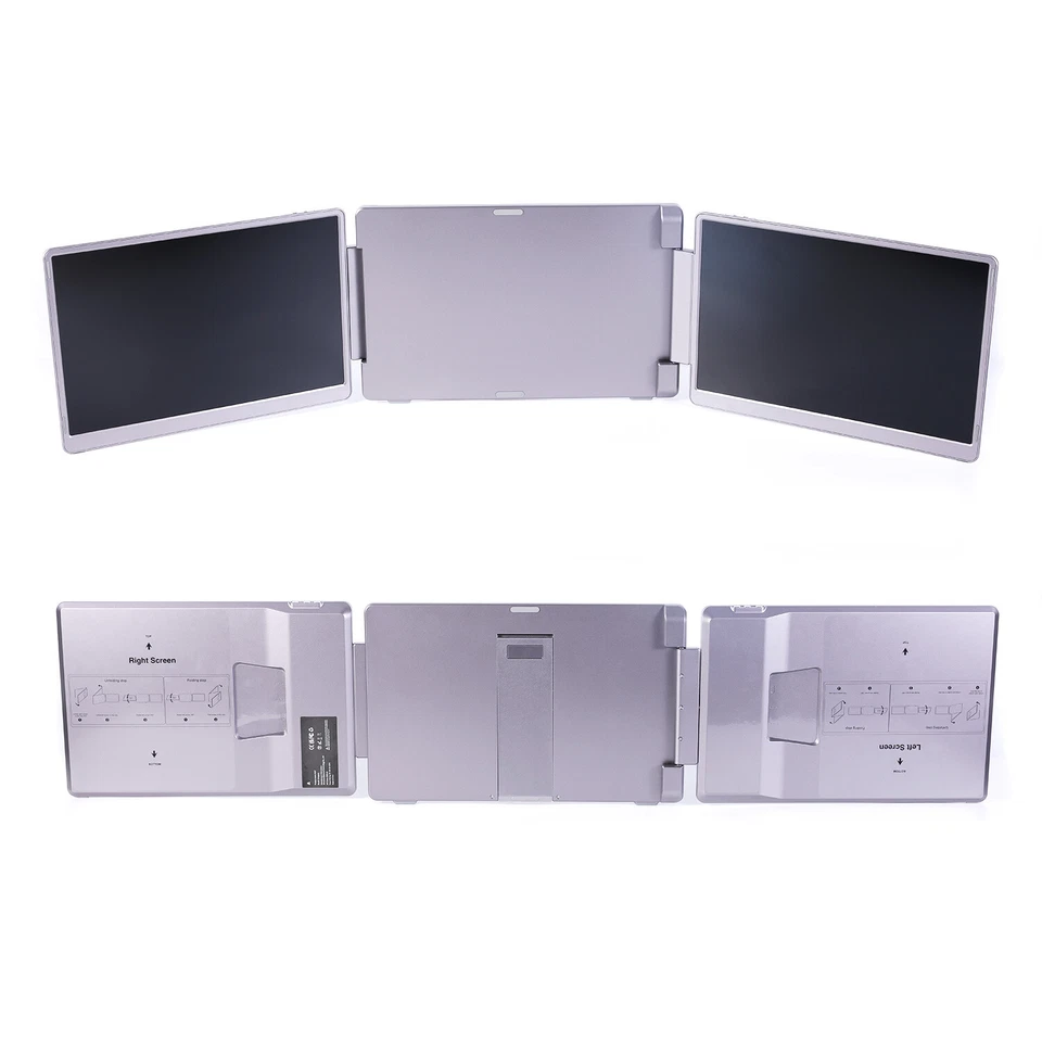 Alcopaca AL07 14" Portable Monitor Tri-Screen Extender FHD 1080P IPS Type-C 60Hz - Image 2 of 4