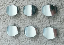 Guitar CHROME TUNER KNOBS Tuning Machine Buttons 6-Inline 3+3 Gotoh Grover *BLEM